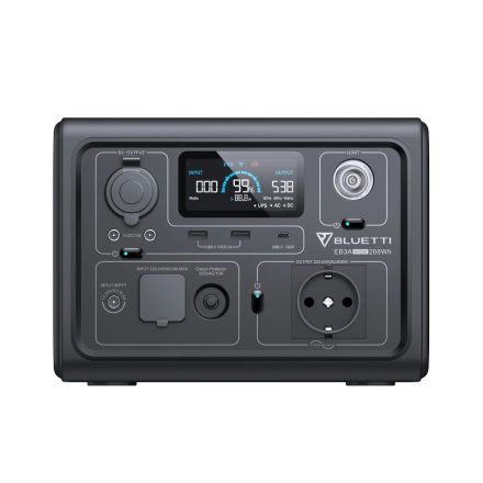 BLUETTI EB3A Portable Power Station 600W 268Wh - 0% MwSt. (gem. § 12 Abs. 3 UStG)*