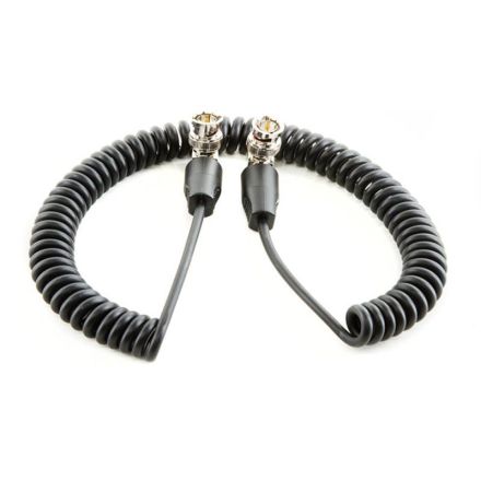 SHAPE SH20BN - 20" Coil SDI Cable BNC 90 Degree Connectors