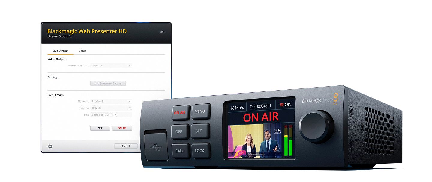 Blackmagic Web Presenter HD kaufen, Broadcast-Transmitter, Blackmagic Design, Livestream, Streaming Blackmagic Web Presenter HD Broadcast-Transmitter